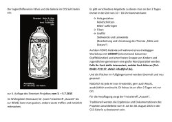 Der Jugendhilfeverein Fähre und die Galerie im CCS Suhl laden ein