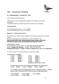 Infos zum Einladungsflung 2016