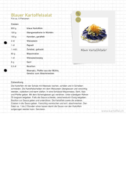 Blauer Kartoffelsalat