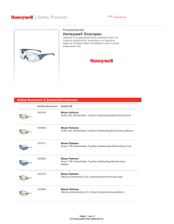 Honeywell Overspec - Honeywell Safety Products