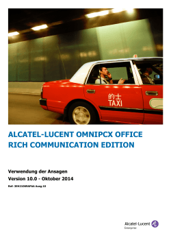 ALCATEL-LUCENT OMNIPCX OFFICE RICH COMMUNICATION
