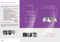 Infoblatt laden - Institut salus medici