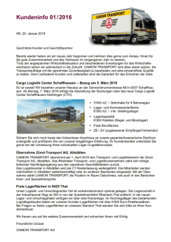 Info Januar 2016 - Camion Transport AG