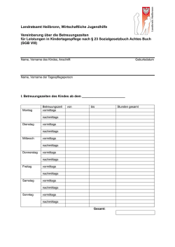 Landratsamt Heilbronn, Wirtschaftliche Jugendhilfe Vereinbarung