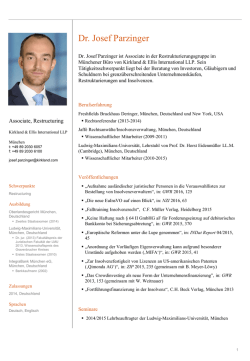 Dr. Josef Parzinger