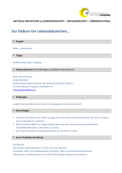 Infoblatt - Österreichischer Raiffeisenverband