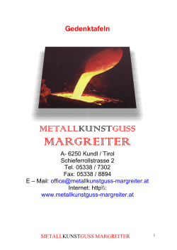 Metallkunstguss Margreiter