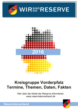 INFOHEFT 2016 KrsGrp Vorderpfalz