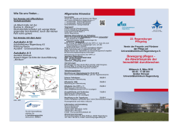Programmflyer  - Universitätsklinikum Regensburg