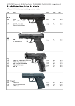 Preisliste HK Pistolen