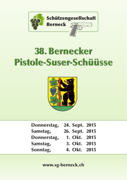 38. Bernecker Pistole-Suser-Schüüsse 38. Bernecker Pistole