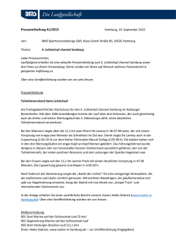 PM 41.2015 BMS – Die Laufgesellschaft