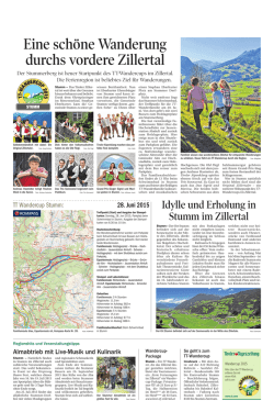 Eine schöne Wanderung durchs vordere Zillertal