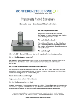 Revolabs xtag - Drahtloses Mikrofon-System