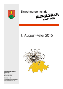 Flugblatt - Rohrbach