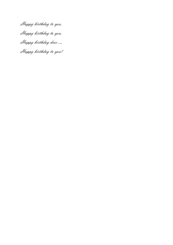 Happy birthday to you!