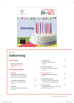 Geburtstag - Friedrich Verlag