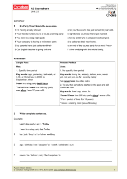 DownloadThe simple past, present perfect and