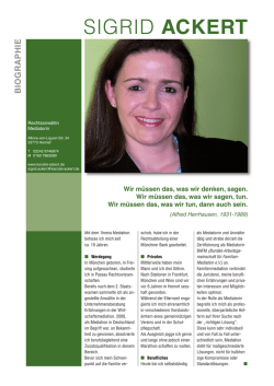 Sigrid Profil - Kanzlei Ackert