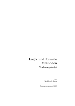 Logik und formale Methoden - Technische Hochschule Mittelhessen