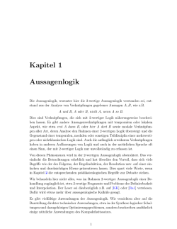 Einf&uuml;hrung in die Mathematische Logik