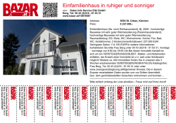 Einfamilienhaus in ruhiger und sonniger Hanglage