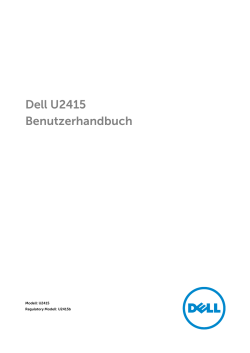 Dell U2415 Bedienungsanleitung