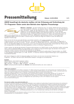 Pressemitteilung - Deutsche Mail Box