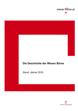 Die Geschichte der Wiener Börse