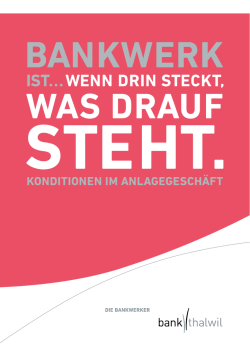 herunterladen - Bank Thalwil