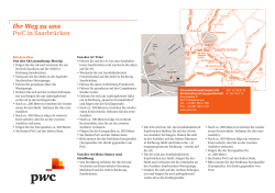 Ihr Weg zu uns PwC in Saarbr&uuml;cken