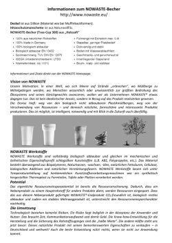 Informationen zum Nowaste-Becher - Ursulinen