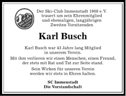 Karl Busch - SC Immenstadt