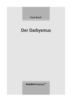 Ernst Busch: Der Darbysmus