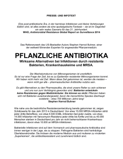 PFLANZLICHE ANTIBIOTIKA