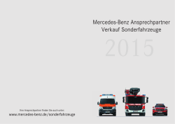 Mercedes-Benz Ansprechpartner Verkauf Sonderfahrzeuge