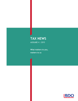 Tax News 04/2015