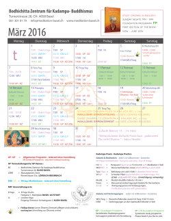 März 2016 - Bodhichitta Zentrum für Kadampa Buddhismus
