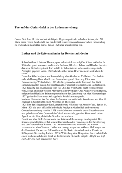 Text der Goslar-Tafel