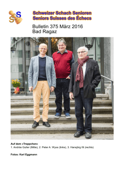 Bulletin 375 März 2016 Bad Ragaz