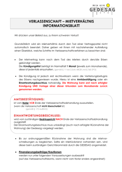 Informationsblatt Verlassenschaft