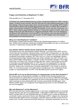 Fragen und Antworten zu Bisphenol F in Senf