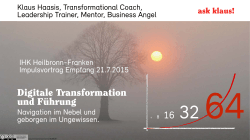 Vortrag Digitale Transformation IHK 150721
