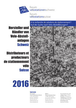 Hersteller und Händler von Velo-Abstell
