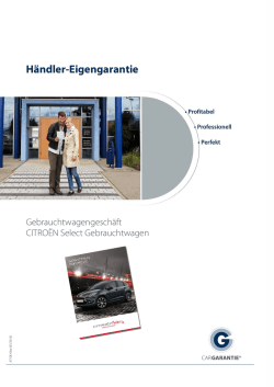 H&auml;ndler-Eigengarantie