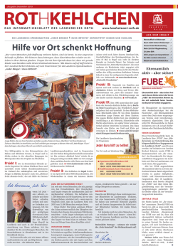 Hilfe vor Ort schenkt Hoffnung