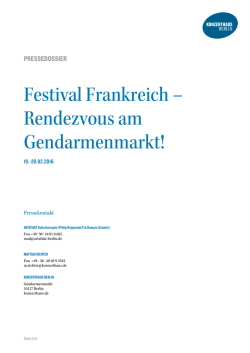 Festival Frankreich &ndash; Rendezvous am Gendarmenmarkt!