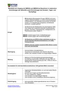Merkblatt zum Umgang mit 3MRGN und 4MRGN bei Bewohnern in