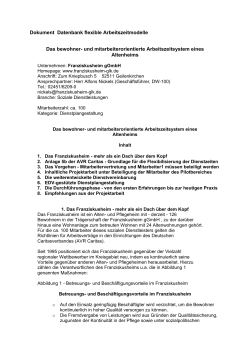 Dokument Datenbank flexible Arbeitszeitmodelle Das bewohner