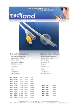 Silikon Foley Katheter Silicone Foley catheter